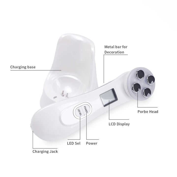 Face Lifting Machine EMS Micro-current Facial Skin Firm Massager LED Photon Rejuvenation Beauty Device