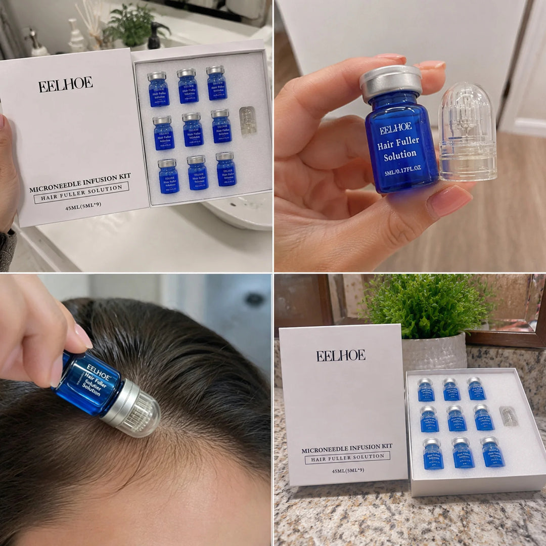 Micro Hair Regrowth Kit for Fuller, Thicker-Looking, Healthier Hair Solution Scalp Nourishing Serum Scalp Care Kit