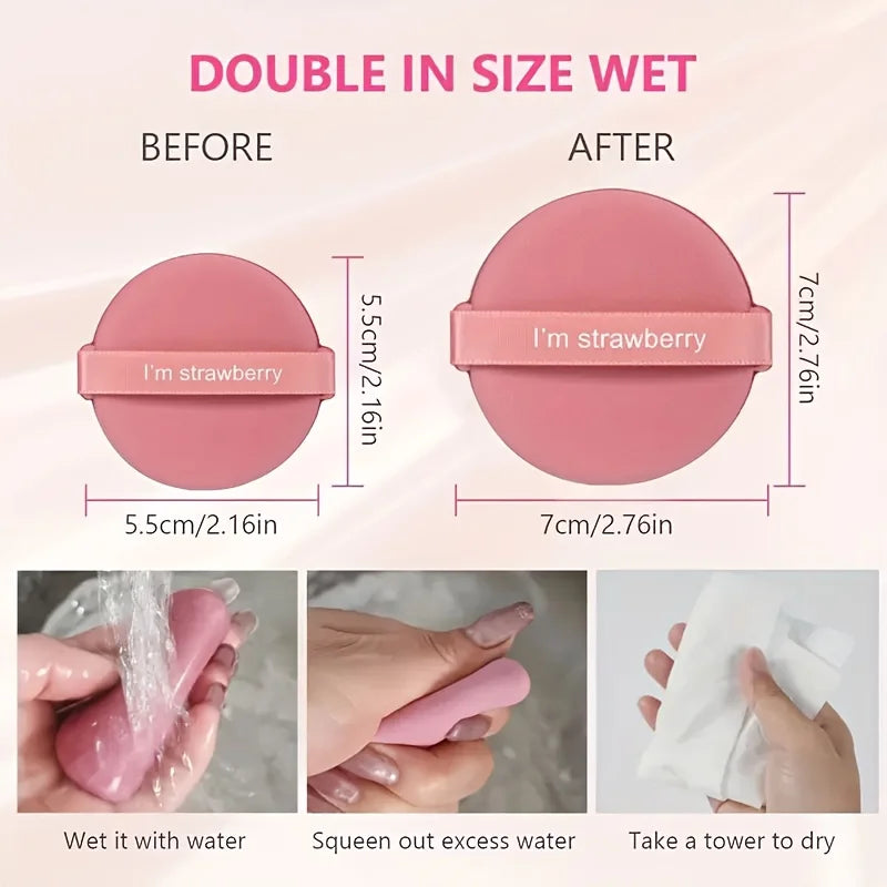 25 Wet-and-Dry Makeup Sponges, Suitable for Foundation, Concealer, and Loose Powder; and Professional Makeup Application