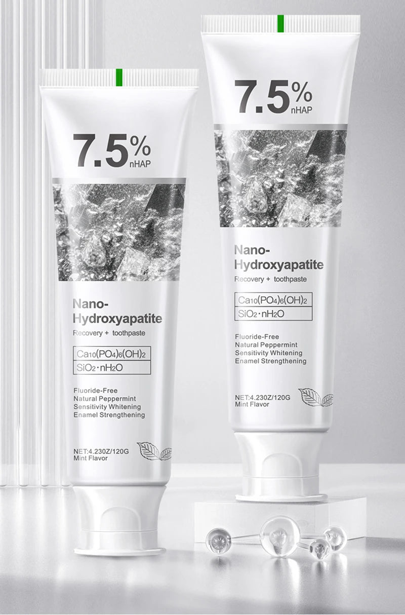 7.5% Hydroxyapatite Probiotic Whitening Toothpaste Enamel Oral Cavity Repair Breath Freshening Teeth Whitener Toothpaste 120g