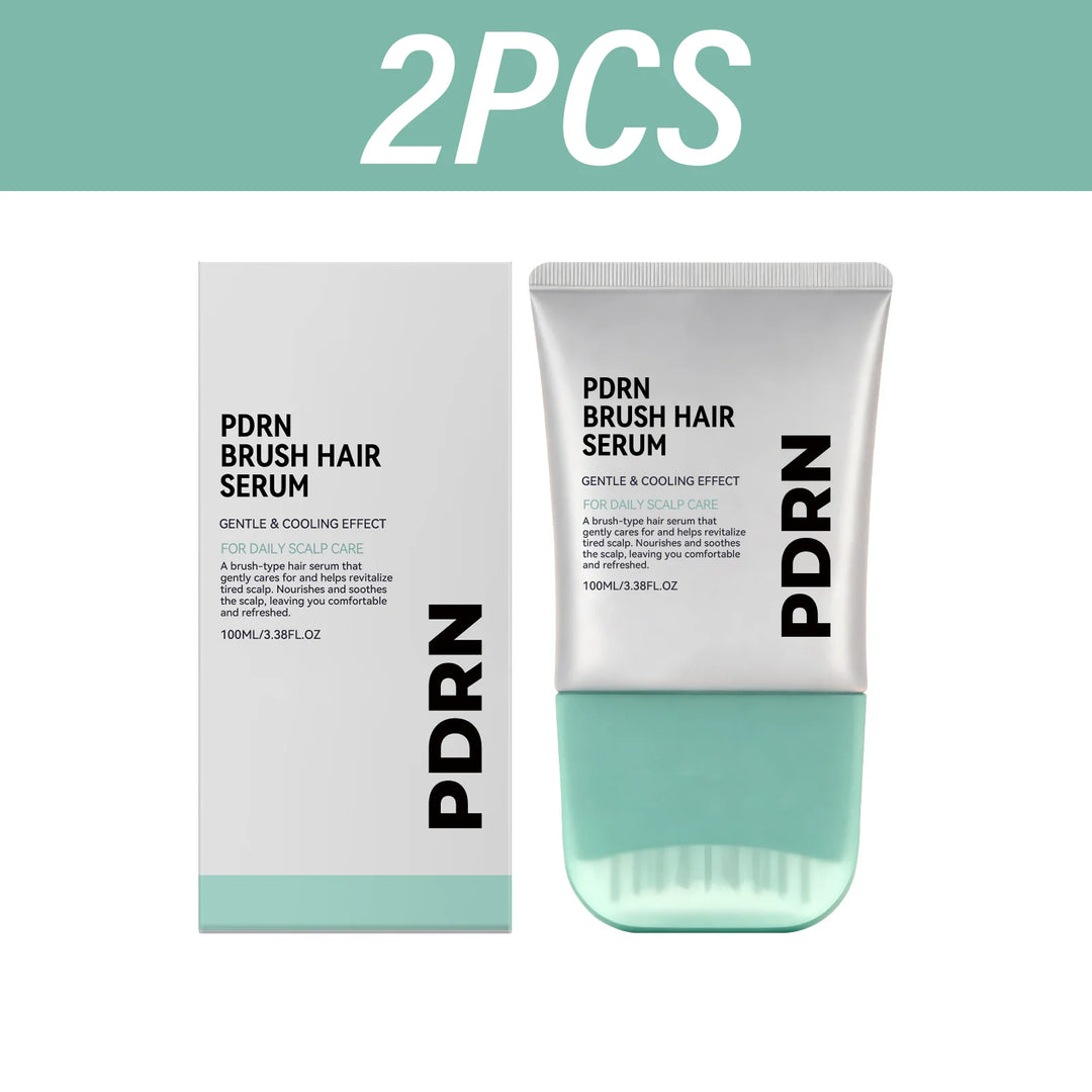 PDRN Hair Serum Cooling Brush Strengthen Hair Root Anti Hair Tired Scalp Nourishing Treatment for Scalp Massage Care Serum