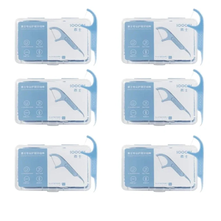 Youpin SOOCAS Professional Dental Flosser Ergonomic Design Food Grade Polymer Fiber Scrape Tongue Coating Clean Teeth Gaps