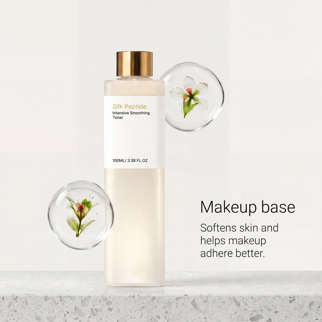 Silk Peptide Facial Toner Soothe Sensitive Skin Smooth Fine Lines Revitalize Skins Barrier Brighten Dull Moisturize Face Toner