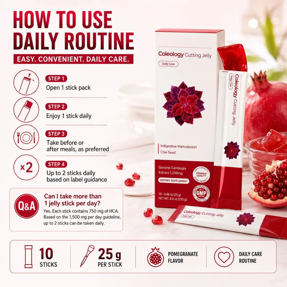 Pomegranate Jelly Sticks 25g X10 Garcinia Cambogia Chia Seed Fiber Collagen Daily Care GMP Certified Korean Dietary Supplement