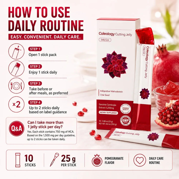 Pomegranate Jelly Sticks 25g X10 Garcinia Cambogia Chia Seed Fiber Collagen Daily Care GMP Certified Korean Dietary Supplement