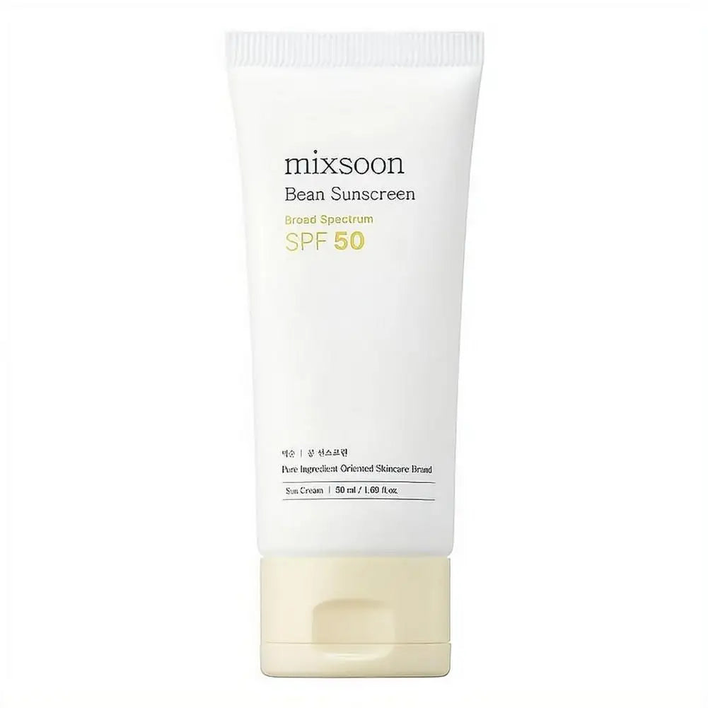 For Mixsoon Set Bean Cream SPF50 Sunscreen Centella Cleanser, Soy Extract Hydrating Soothing Nourishing Skin Care