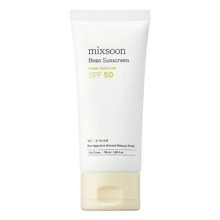 For Mixsoon Set Bean Cream SPF50 Sunscreen Centella Cleanser, Soy Extract Hydrating Soothing Nourishing Skin Care