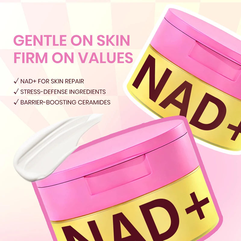 NAD+ Hydrating Face Moisturizer Skin Smooth Radian Firming Deeply Brightening Cream, Korean Women & Men Daily Facial Skincare
Great for anti- aging and sensitive skin.