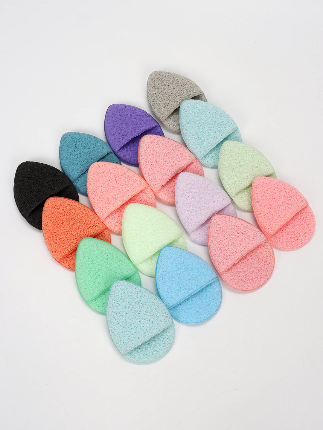 Random Color Gloves, Pack of 4/6/8/12/16/24 Pieces Gentle Facial Sponge That Removes Deep Impurities and Cosmetics That Cause Acne and Blackheads, Reusable and Exfoliating.