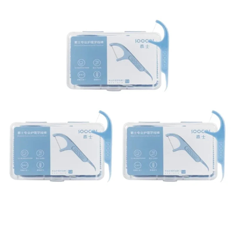 Youpin SOOCAS Professional Dental Flosser Ergonomic Design Food Grade Polymer Fiber Scrape Tongue Coating Clean Teeth Gaps