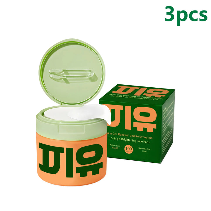 Centella asiatica toner pads 100 count product packaging