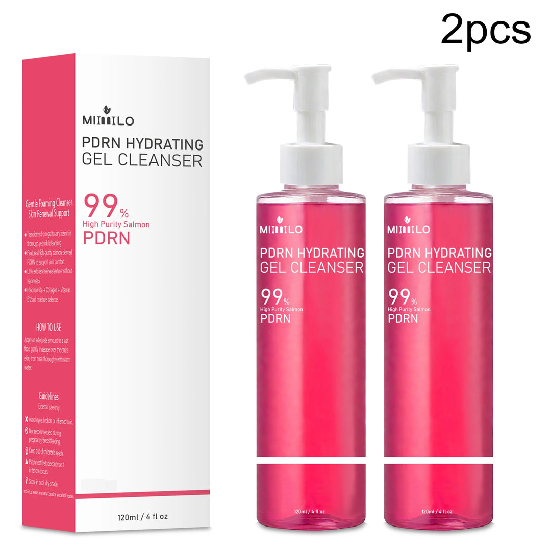 DNA PDRN Salmon Pink Foam Cleansing Gel, containing PDRN, controls oil, removes blackheads, deeply cleanses, is non-irritating