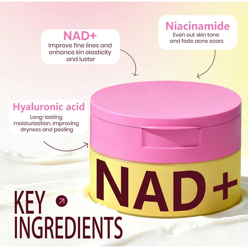 NAD+ Hydrating Face Moisturizer Skin Smooth Radian Firming Deeply Brightening Cream, Korean Women & Men Daily Facial Skincare
Great for anti- aging and sensitive skin.