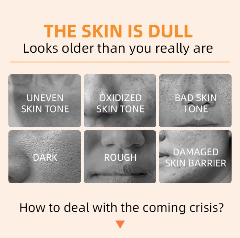 Orange exfoliating gel for face in 50g packaging