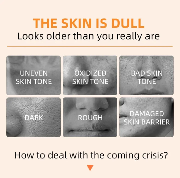 Orange exfoliating gel for face in 50g packaging