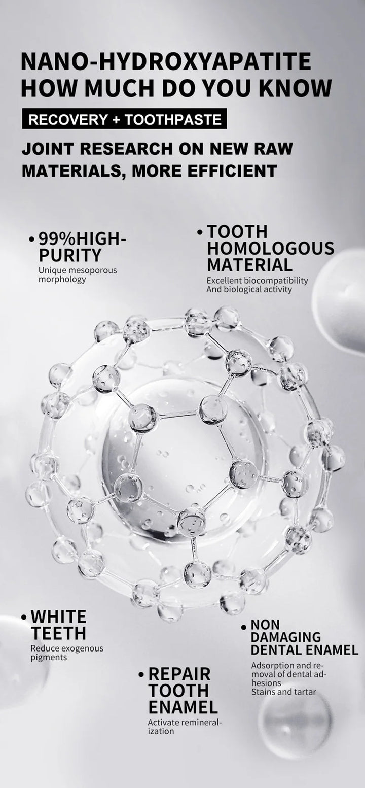 7.5% Hydroxyapatite Probiotic Whitening Toothpaste Enamel Oral Cavity Repair Breath Freshening Teeth Whitener Toothpaste 120g