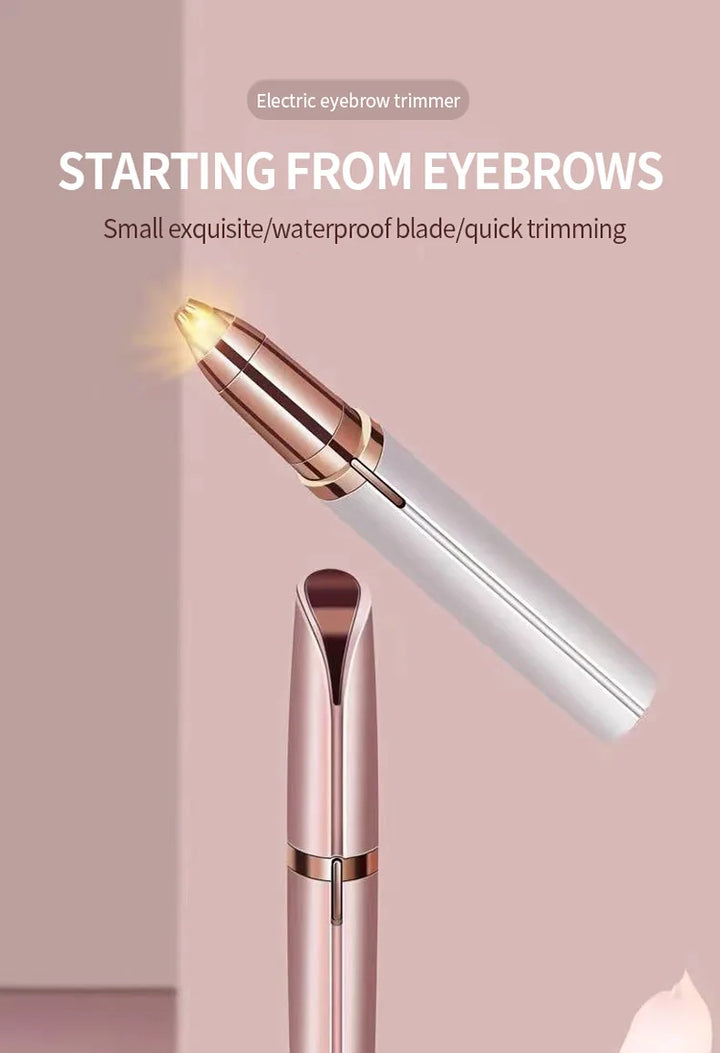 Eyebrow Trimmer for Women – Battery-Operated Facial Hair Remover