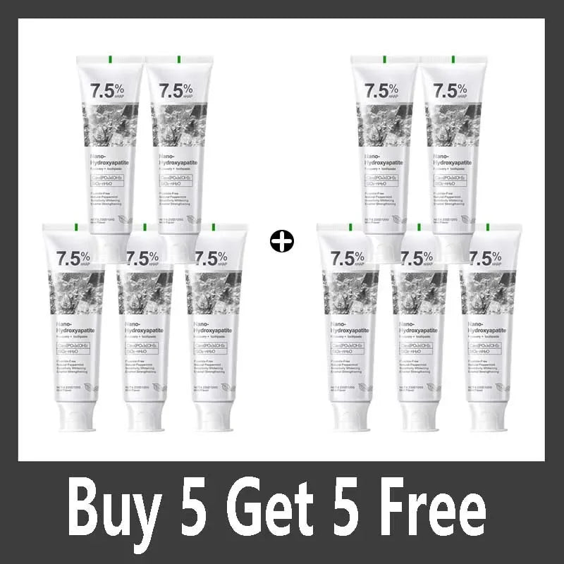 7.5% Hydroxyapatite Probiotic Whitening Toothpaste Enamel Oral Cavity Repair Breath Freshening Teeth Whitener Toothpaste 120g