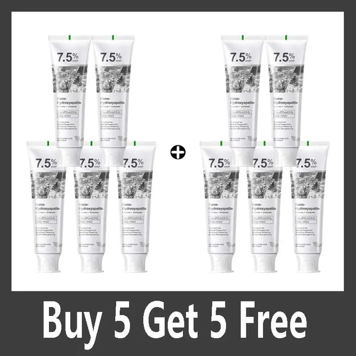 7.5% Hydroxyapatite Probiotic Whitening Toothpaste Enamel Oral Cavity Repair Breath Freshening Teeth Whitener Toothpaste 120g