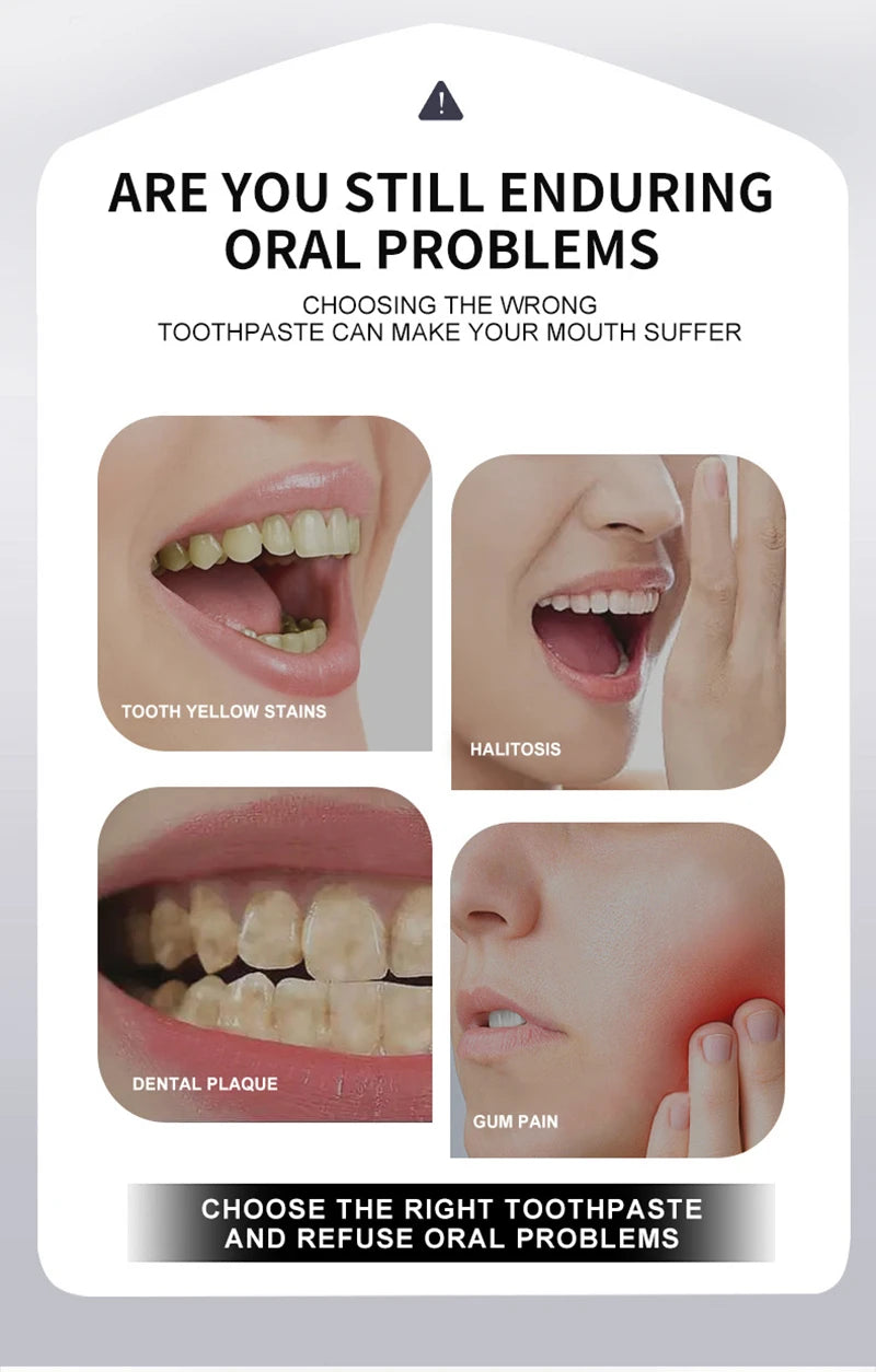 7.5% Hydroxyapatite Probiotic Whitening Toothpaste Enamel Oral Cavity Repair Breath Freshening Teeth Whitener Toothpaste 120g