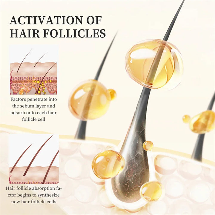 Fast Hair Growth Serum Hair Regrowth Essential Oil Anti Hair Loss Repair Damaged Scalp Women Men Anti Baldness Hair Growth Care