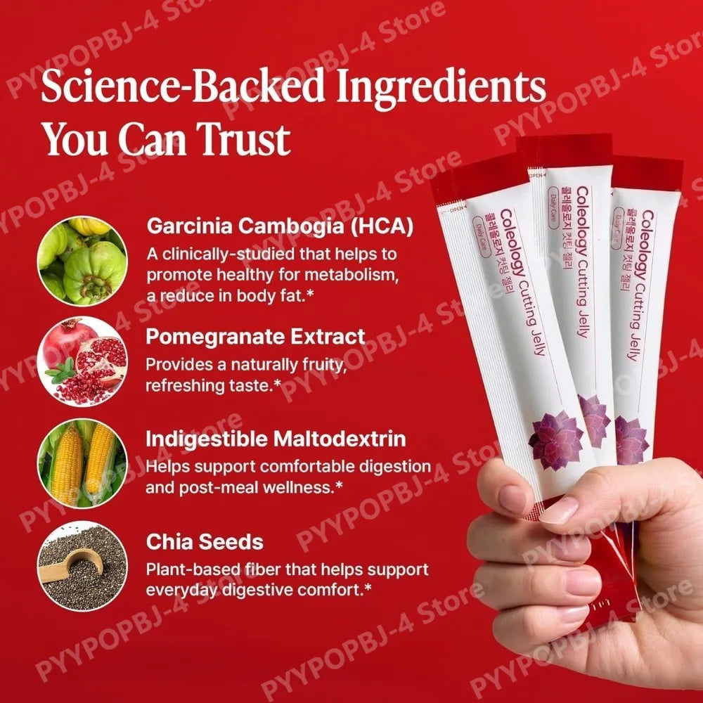 Pomegranate Jelly Sticks 25g X10 Garcinia Cambogia Chia Seed Fiber Collagen Daily Care GMP Certified Korean Dietary Supplement