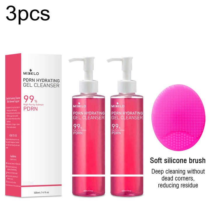 DNA PDRN Salmon Pink Foam Cleansing Gel, containing PDRN, controls oil, removes blackheads, deeply cleanses, is non-irritating