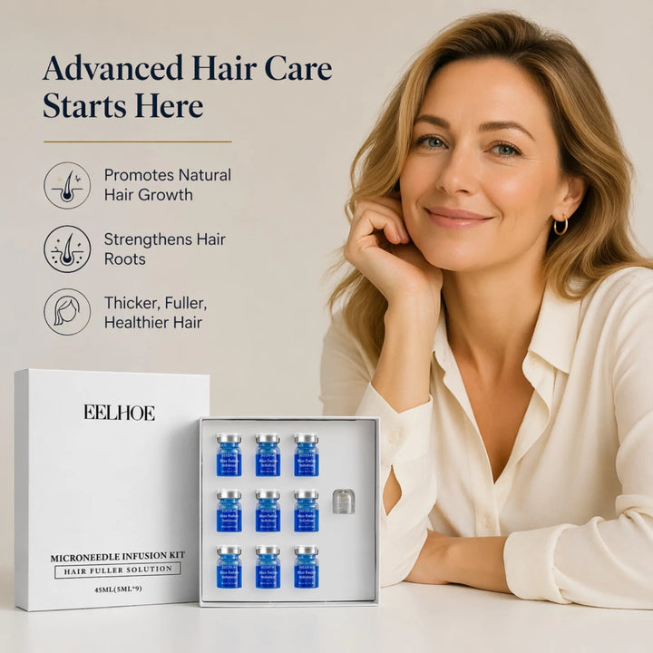 Micro Hair Regrowth Kit for Fuller, Thicker-Looking, Healthier Hair Solution Scalp Nourishing Serum Scalp Care Kit