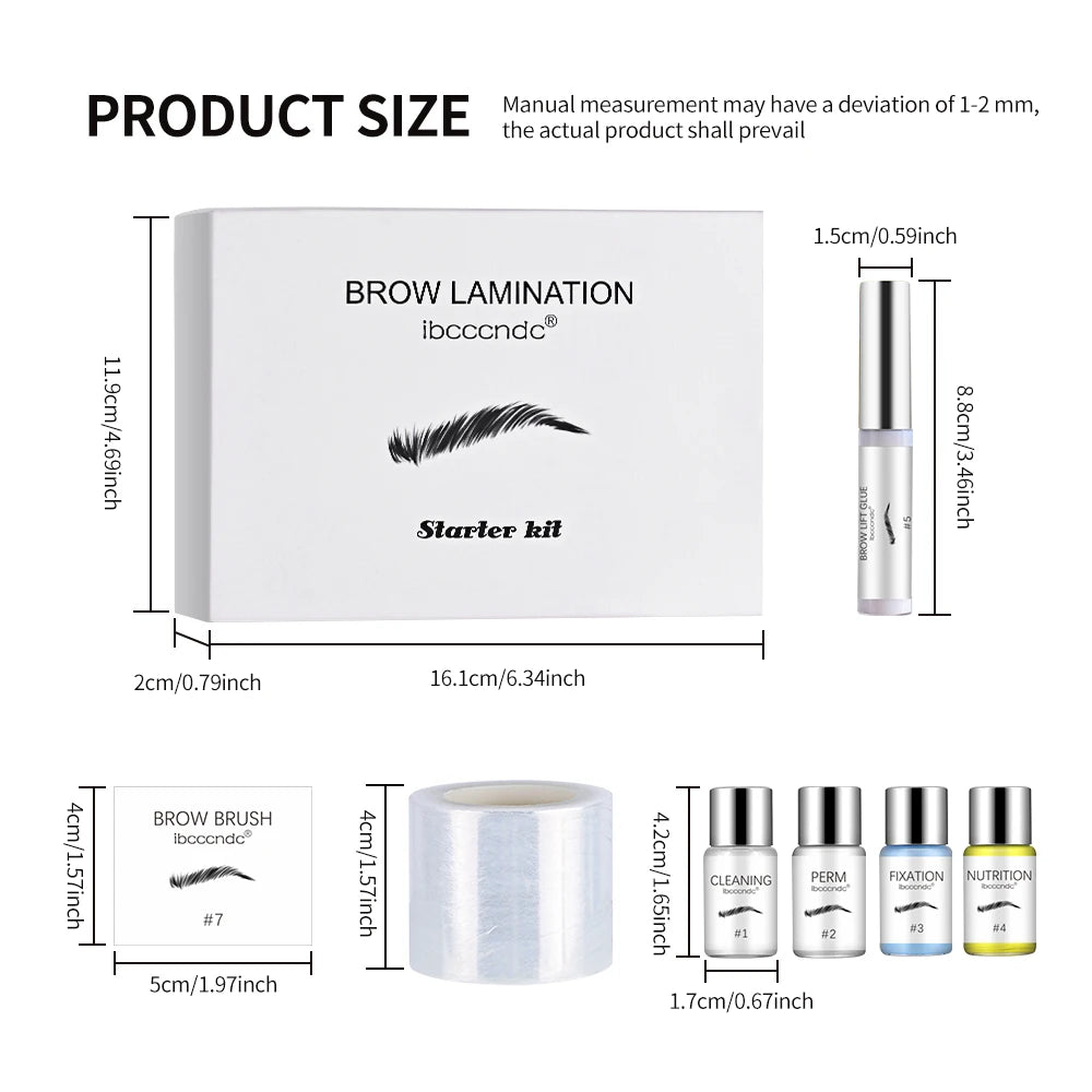 Brow Lamination Kit Professional Home Beauty Eyebrow Perming Kit DIY Eyebrow Shaping Setting Perming Shaping Set Makeup Tools