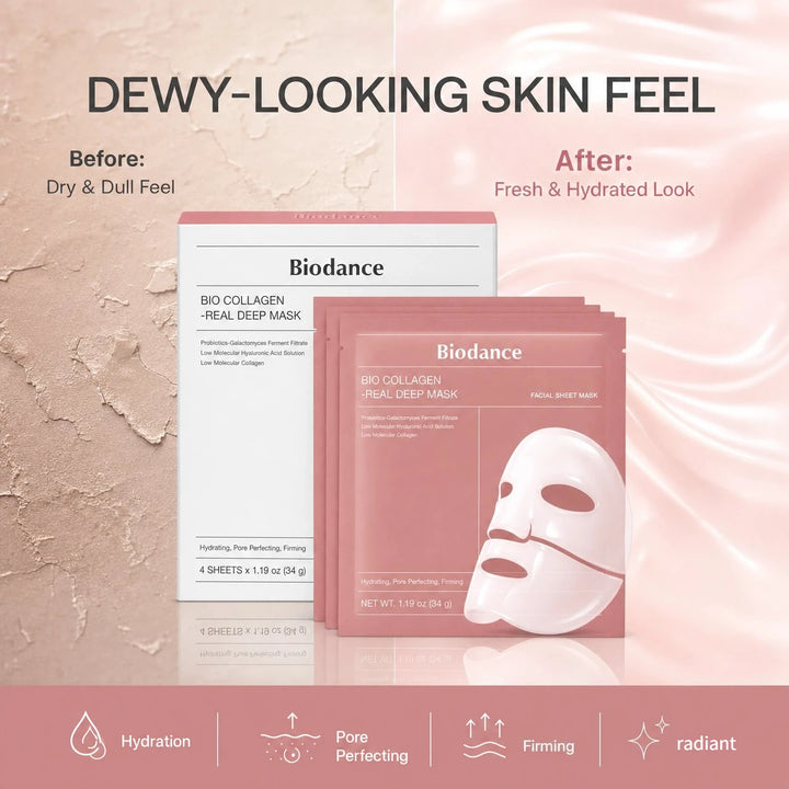 Korean BIO-COLLAGEN Real Deep Mask Overnight Hydrogel,Facial Pore Care Tightening Deep Hydrating Masks Skin Care Gifts for Women