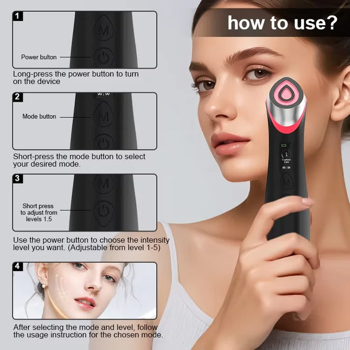 Age-R Medicubes Booster Device Glow Beauty Device Skin High Frequency Skincare Facia Neck Tighten High Frequency Vibration