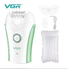 Original VGR Rechargeable Women Epilator Electric Female Epilator For Face Hair Removal Machine Facial Legs Depilatory Body