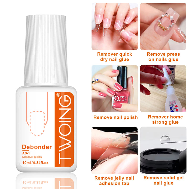 TWOING nail glue remover 10ml bottle