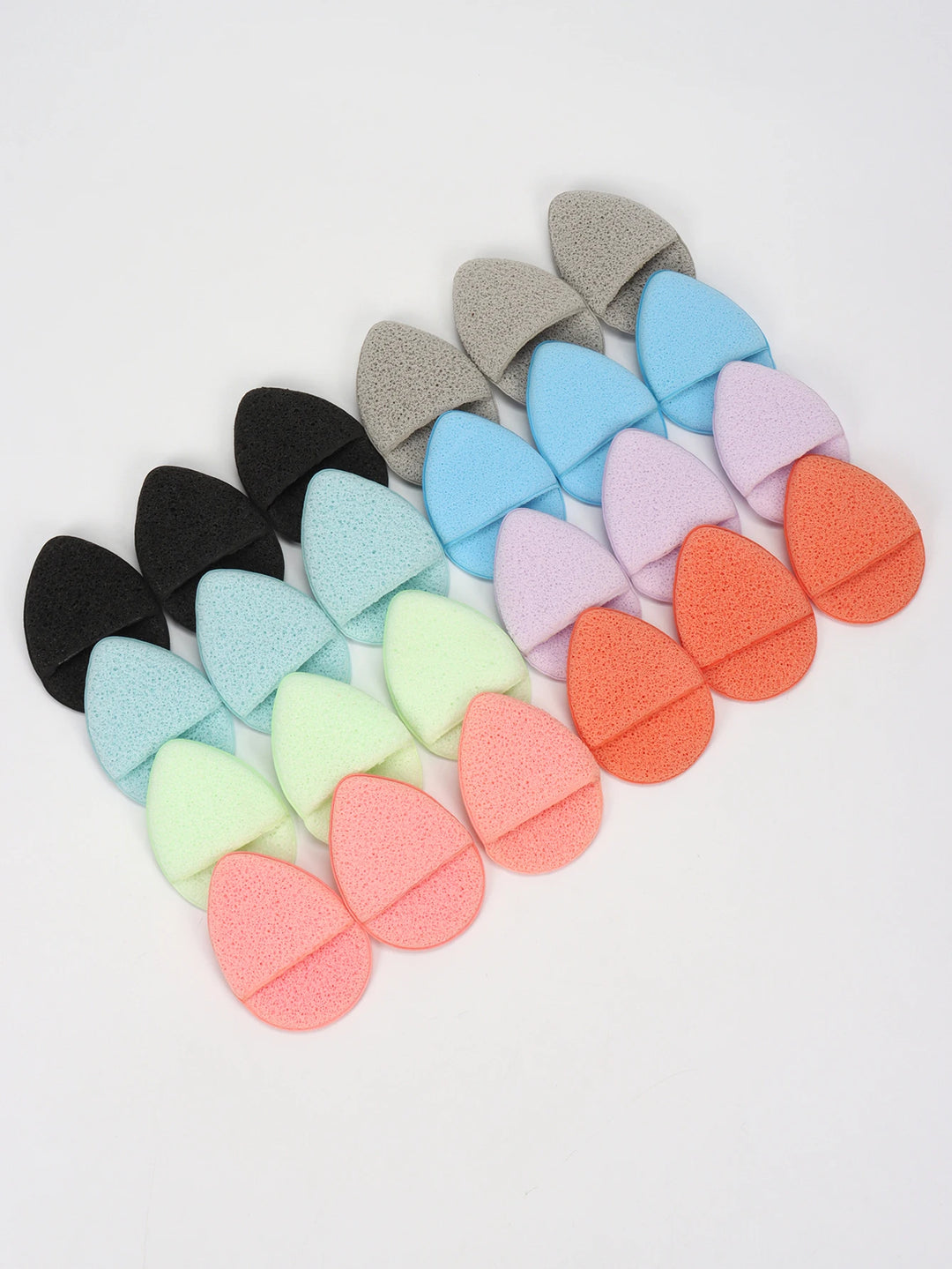 Random Color Gloves, Pack of 4/6/8/12/16/24 Pieces Gentle Facial Sponge That Removes Deep Impurities and Cosmetics That Cause Acne and Blackheads, Reusable and Exfoliating.