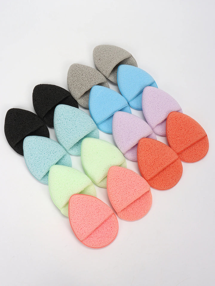 Random Color Gloves, Pack of 4/6/8/12/16/24 Pieces Gentle Facial Sponge That Removes Deep Impurities and Cosmetics That Cause Acne and Blackheads, Reusable and Exfoliating.