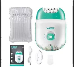 Original VGR Rechargeable Women Epilator Electric Female Epilator For Face Hair Removal Machine Facial Legs Depilatory Body