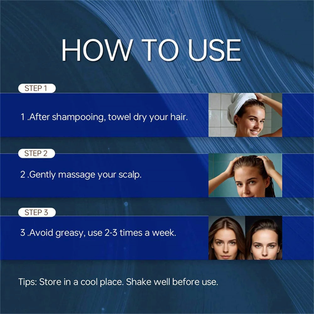 Fast Hair Growth Serum Hair Regrowth Essential Oil Anti Hair Loss Repair Damaged Scalp Women Men Anti Baldness Hair Growth Care