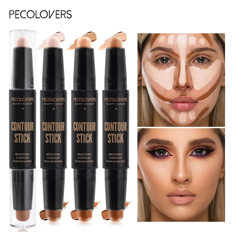 Double-ended concealer stick application