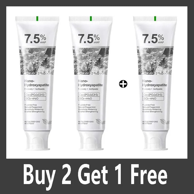 7.5% Hydroxyapatite Probiotic Whitening Toothpaste Enamel Oral Cavity Repair Breath Freshening Teeth Whitener Toothpaste 120g