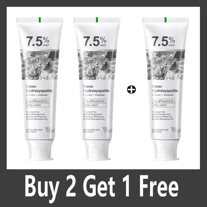 7.5% Hydroxyapatite Probiotic Whitening Toothpaste Enamel Oral Cavity Repair Breath Freshening Teeth Whitener Toothpaste 120g