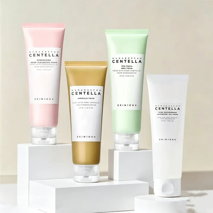SKIN1004 Centella Cleanser Foam Series 125ml Poremizing/Ampoule/Tea-Trica BHA/Tone Brightening Face Wash Sensitive Skin K-Beauty