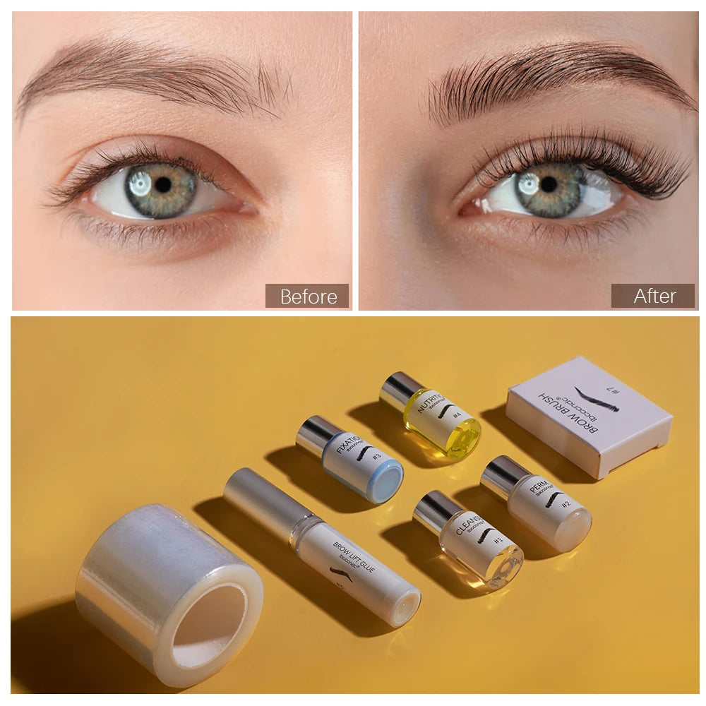 Brow Lamination Kit Professional Home Beauty Eyebrow Perming Kit DIY Eyebrow Shaping Setting Perming Shaping Set Makeup Tools