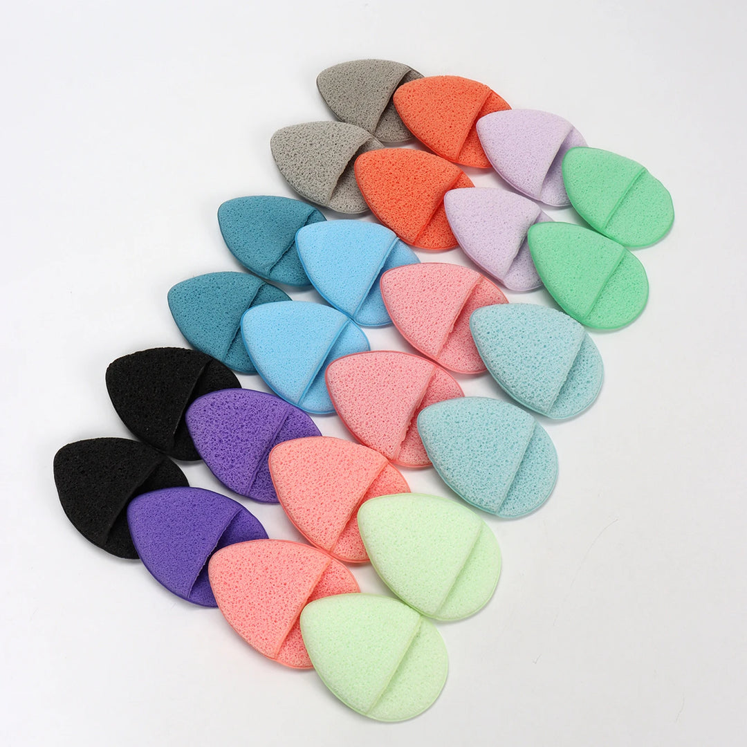 Random Color Gloves, Pack of 4/6/8/12/16/24 Pieces Gentle Facial Sponge That Removes Deep Impurities and Cosmetics That Cause Acne and Blackheads, Reusable and Exfoliating.