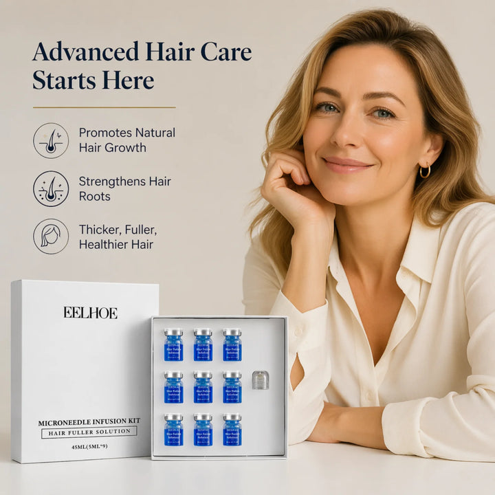 Micro Hair Regrowth Kit for Fuller, Thicker-Looking, Healthier Hair Solution Scalp Nourishing Serum Scalp Care Kit