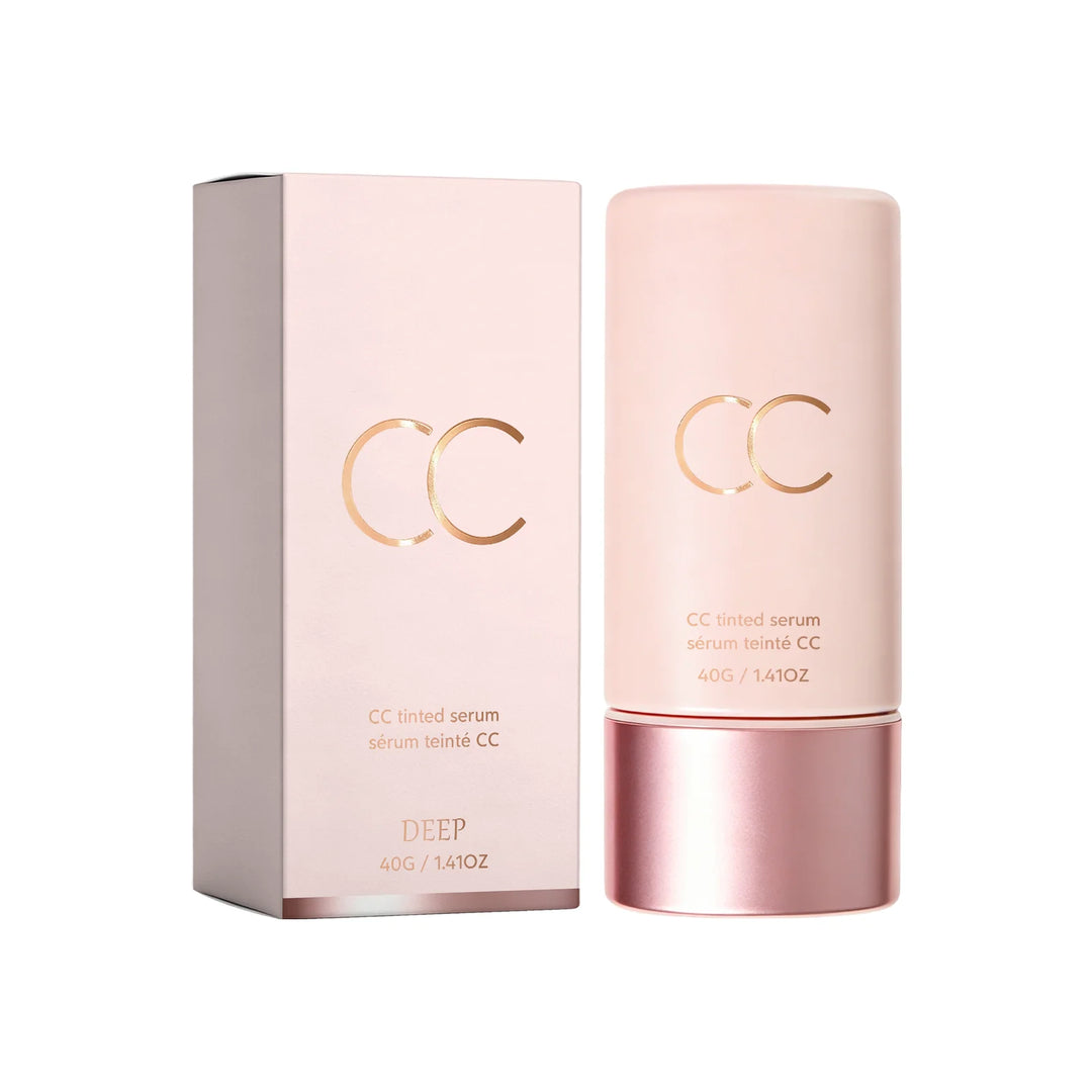 CC Cream Cover Blemishes Redness Glow Face Makeup Matte Natural Finish Lightweight Invisible Color-Correcting Tinted Serum 40g