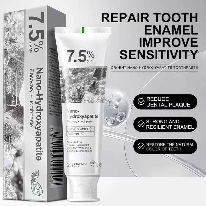 7.5% Hydroxyapatite Probiotic Whitening Toothpaste Enamel Oral Cavity Repair Breath Freshening Teeth Whitener Toothpaste 120g