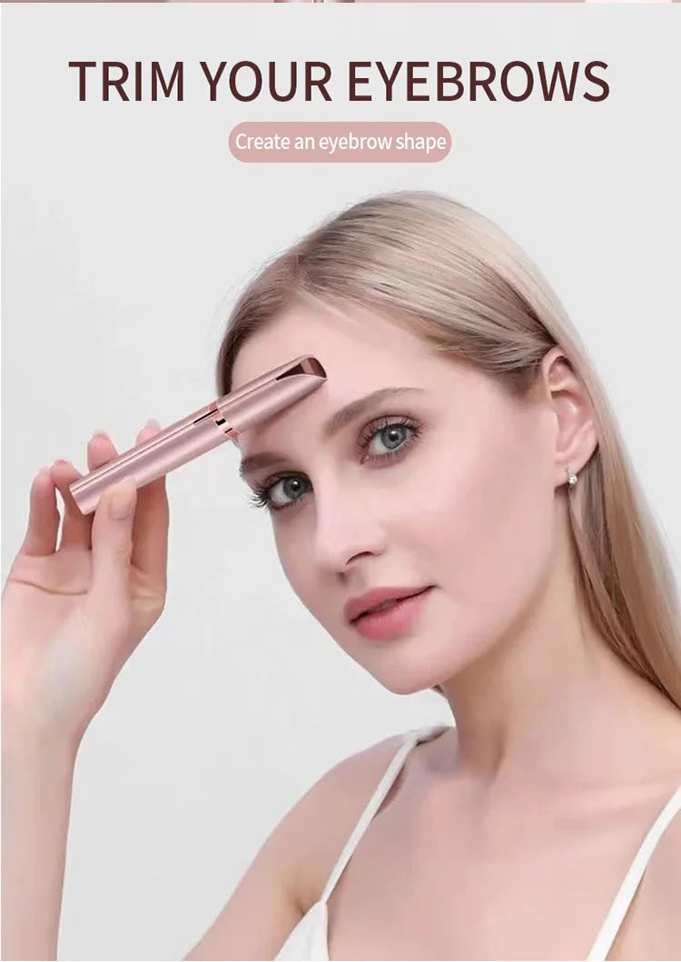 Eyebrow Trimmer for Women – Battery-Operated Facial Hair Remover