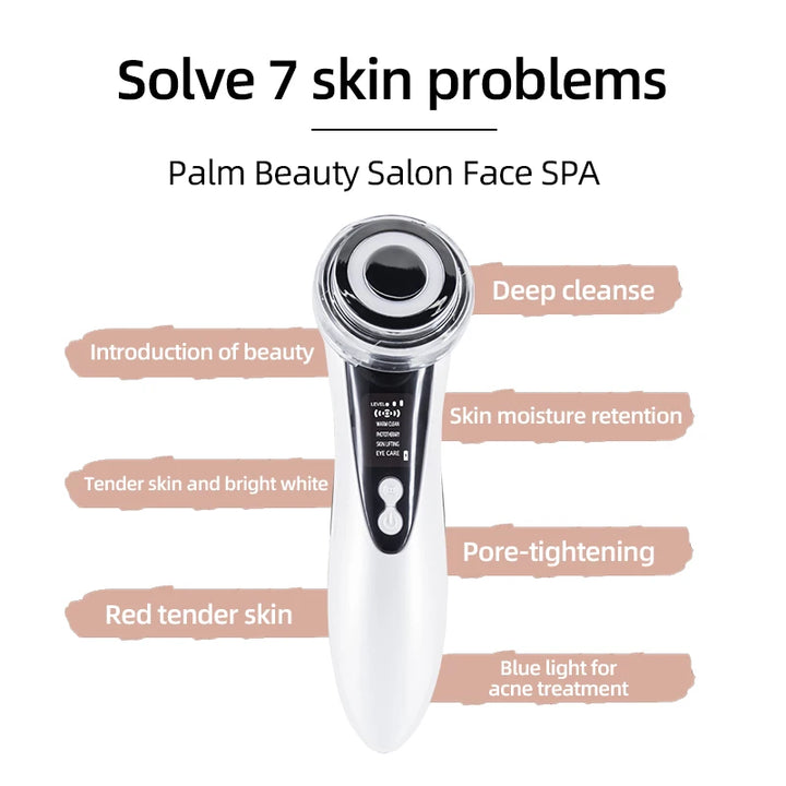 EMS Microcurrent Facial Beauty Device Electric Facial Massager Portable Skincare Tool for Daily Facial Tightening Care