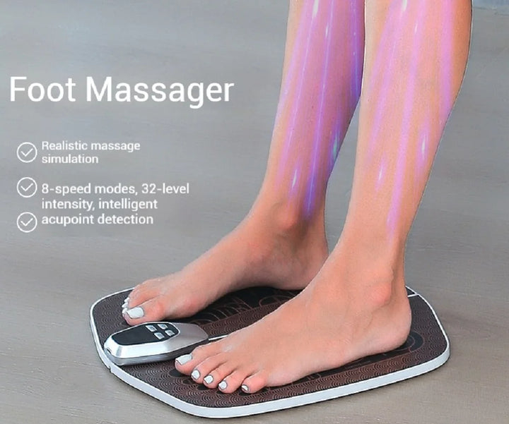 Foot Massage Machine Foot Massager Pulse Micro Current Foot Massager Foot Massage Pad Muscle Stimulator  Sandalias Beauty Health