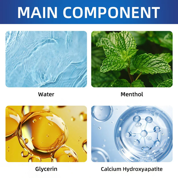 20% Hydroxyapatite Toothpaste for Deep Cleaning And Whitening Freshens Breath Gum Health Dental Plaque Removal